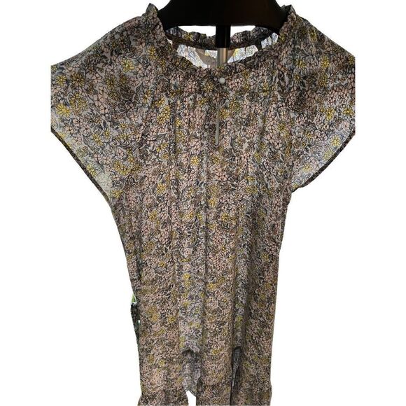 Lauren Conrad Women’s Dress Floral Blue & Pink with Belt SZ M NWT - Picture 8 of 11